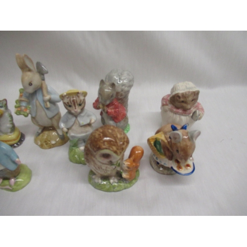 42 - Ten Beswick Beatrix Potter figurines including 