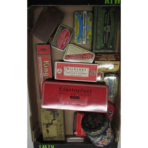 501 - Pascal Weekly Assortment vintage sweet tin and a collection of other vintage tins including W.D. & H... 