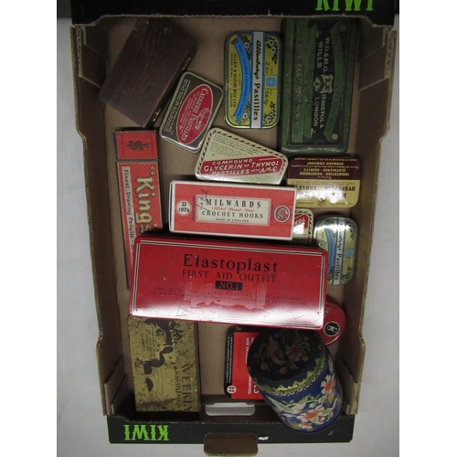 501 - Pascal Weekly Assortment vintage sweet tin and a collection of other vintage tins including W.D. & H... 