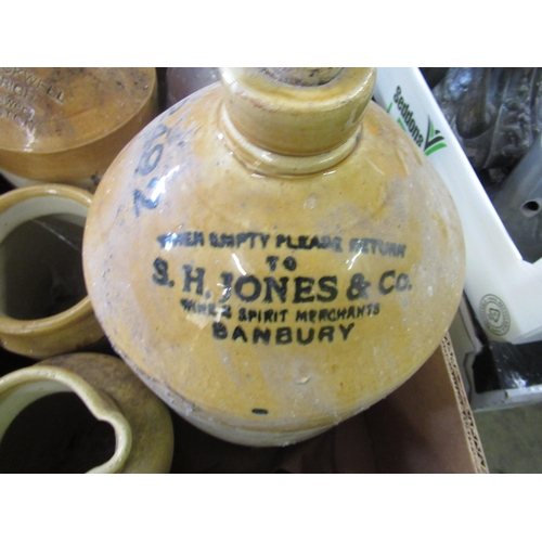 557 - S.H. Jones & Co. Wine & Spirit Merchants, Brandbury, early C20th stone flagon 2492 (H42cm) collectio... 