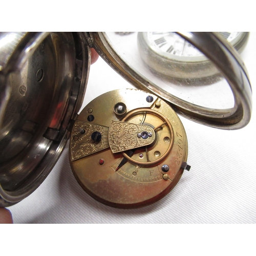 63 - Victorian open faced key wound pocket watch, gilt full plate lever movement no. 23407, Limit no.2 ke... 