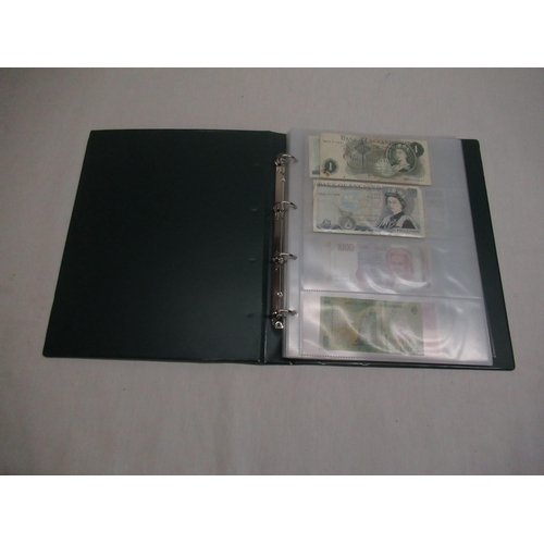 66 - Folder of assorted bank notes