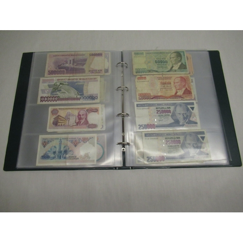 66 - Folder of assorted bank notes