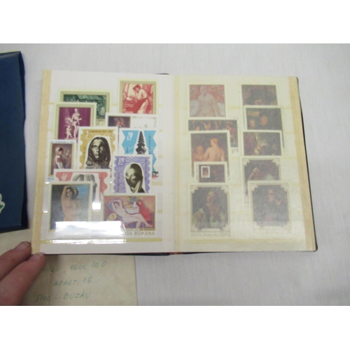 69 - Small stamp book with various stamps from Romania, USA, The Olympics etc.