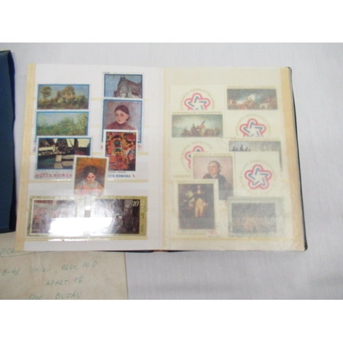 69 - Small stamp book with various stamps from Romania, USA, The Olympics etc.