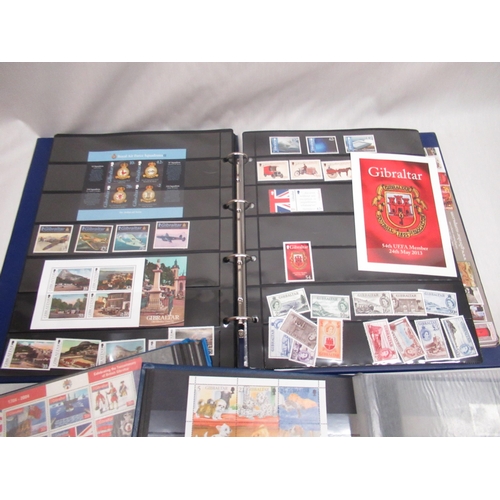 73 - Three stamp albums relating to Gibralter