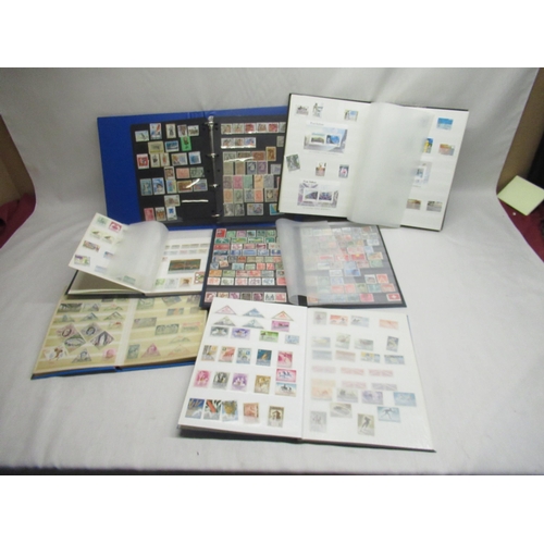 86 - Six stamp albums relating to Italy, Vatican, Greece, Monaco, San Marino, Switzerland