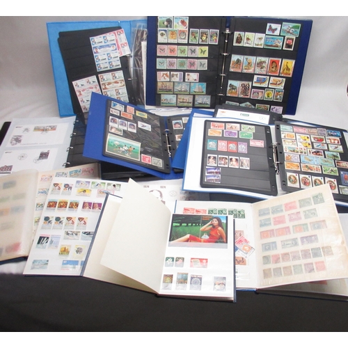 89 - Ten stamp albums relating to Island Nations incl, Mauritius, Bermuda, Antigua etc