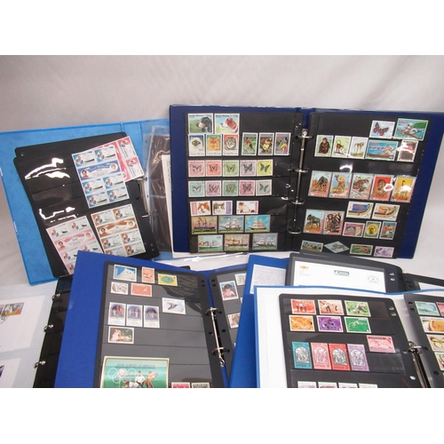 89 - Ten stamp albums relating to Island Nations incl, Mauritius, Bermuda, Antigua etc