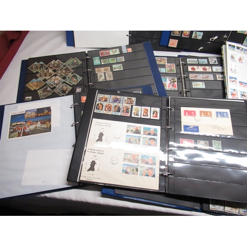 91 - Ten stamp albums of mixed international postage stamps