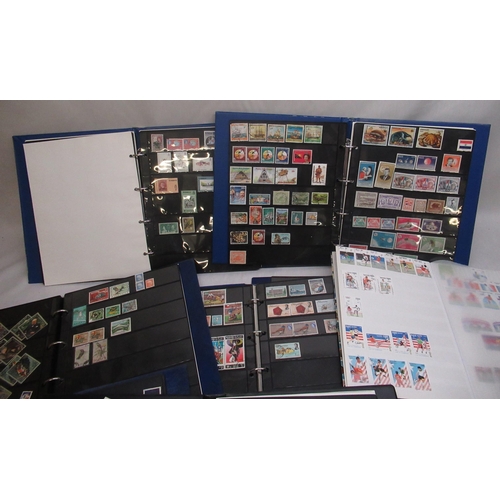 91 - Ten stamp albums of mixed international postage stamps