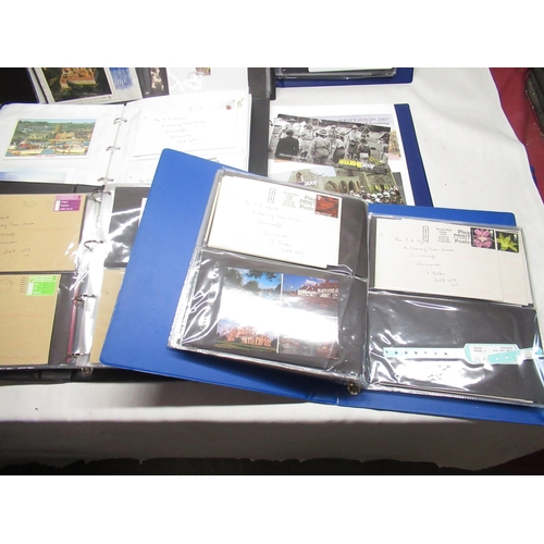 92 - Nine folders of envelopes with stamps