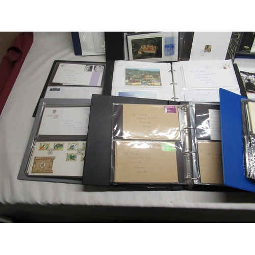 92 - Nine folders of envelopes with stamps