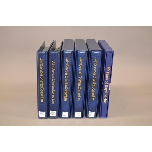 181 - Six binders containing commemorative covers including two bound volumes of RAF 1 and 2 events, exten... 
