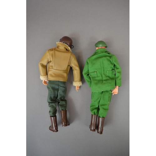 40 - Two vintage Action Man figures in mint condition (unboxed) and a collection of guns, ammunition boxe... 