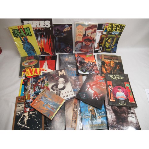 301 - Collection of Marvel and DC comics including Arkham Asylum, Constantine, The Nam etc.