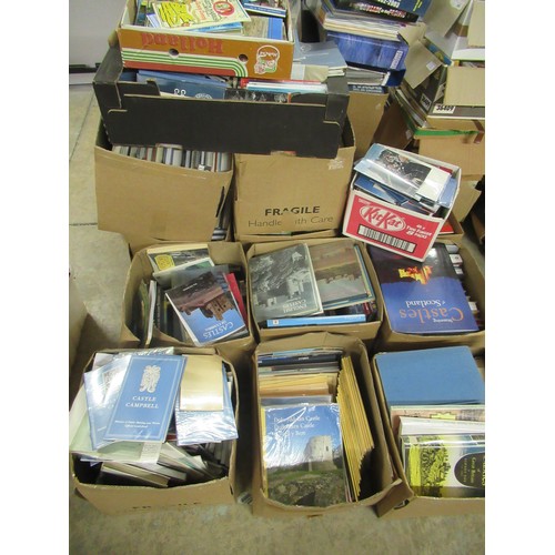 305 - Fourteen boxes of books on castles