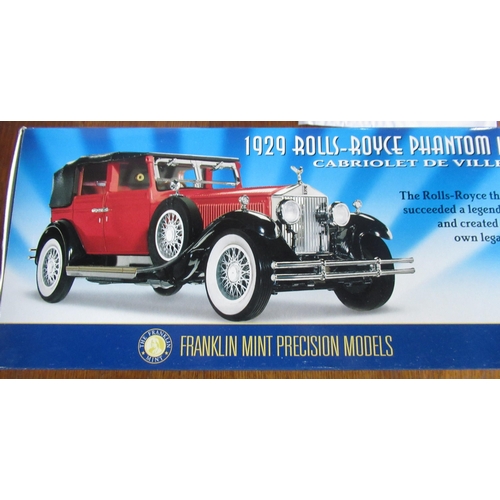 Franklin Mint 1:24 scale diecast model of 1929 Rolls Royce Phantom I  Cabriolet de Ville