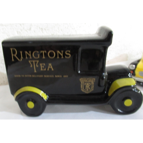 518 - Collection of Ringtons ceramic delivery van money boxes of various sizes (5)