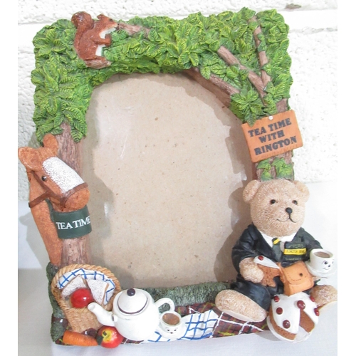 519 - Collection of Ringtons Bears including money boxes, pair of egg cups, tea caddy, photo frame etc