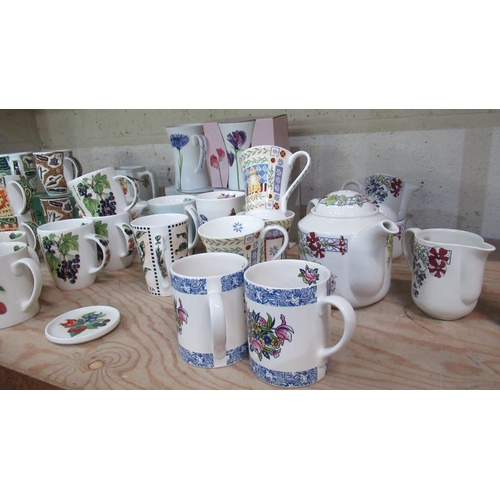525 - Collection of Ringtons tea a coffee cups including “Seasonal Berries”, “Victorian Fair”, “Tea and Co... 