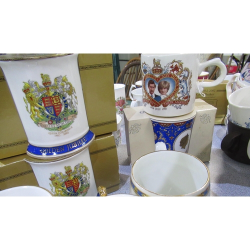 535 - Large collection of Royal commemorative mugs (3 boxes)
