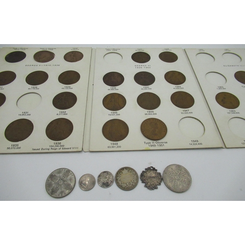 198 - Collection of silver coins including Geo.V 1914 Florin, Geo.V 1923 Florin, Victorian 1871 Shilling e... 