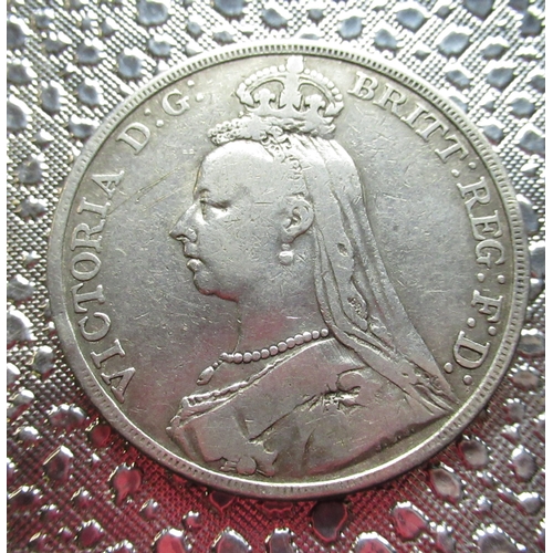 49 - Victorian silver crown, 1891