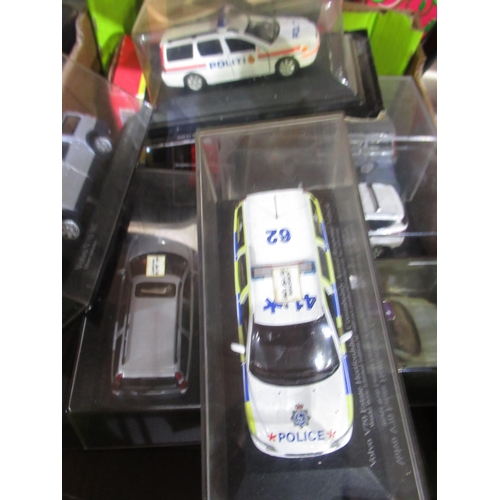 498 - Large collection of diecast model Volvos including V70 S40 XC90 and V70 Estate Hertfordshire Constab... 