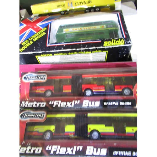 499 - Collection of diecast and other model coaches including Solido double decker London bus, The Origina... 