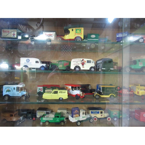 503 - Large collection of Lledo, Corgi, Promotional and other model delivery and advertising vans in large... 