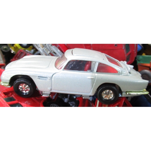 504 - Large collection of unboxed model cars including Corgi James Bond 007 Aston Martin DB5, other Corgi,... 