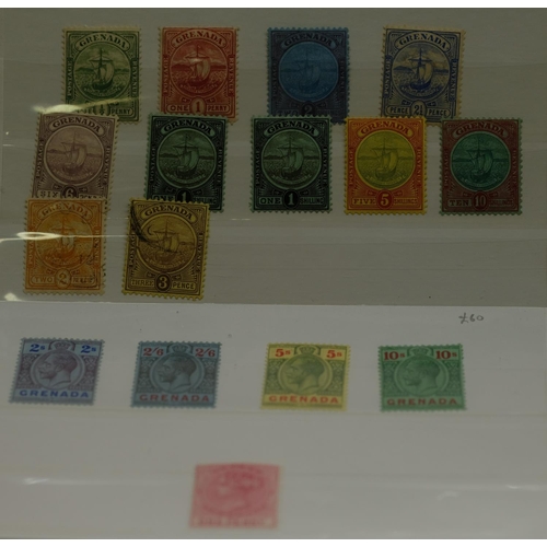 109 - Grenada 1906 stamps from 1'2d - 10/- traces of mount (9), two used, four high face values of 1921 -3... 