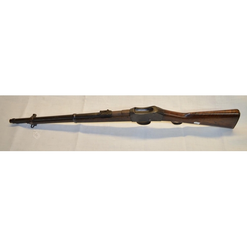 60 - Martini Henry .45 cal cavalry carbine engraved Enfield 1885 with crowned VII, various proof markings... 