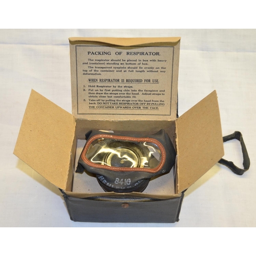 66 - Boxed and cased WWII respirator (civilian)