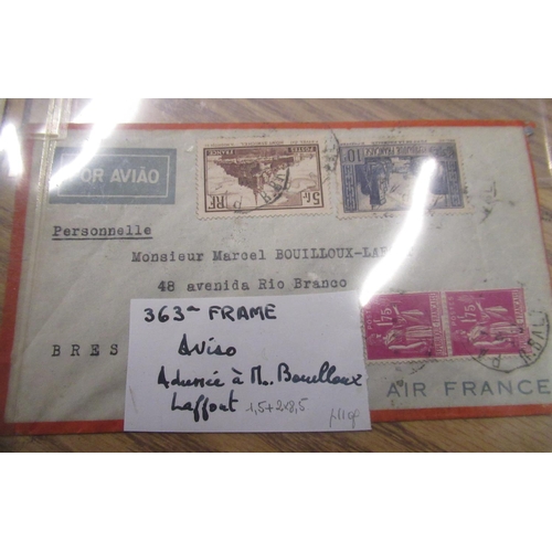 120 - Postal History - large collection of post-1900 Air Mail covers mainly France, few South America etc ... 