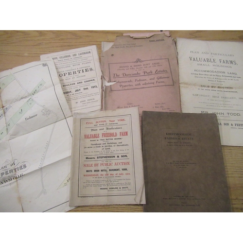 123 - Ryedale Ephemera - Property Auction Catalogues for The Duncombe Park Estate Sale, Second & Third Day... 