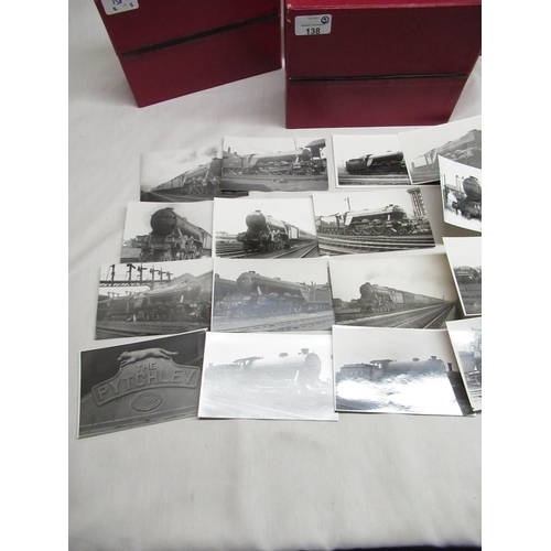 138 - Large quantity of C20th black and white railway photographs of tanks, locomotives etc for LNER and N... 