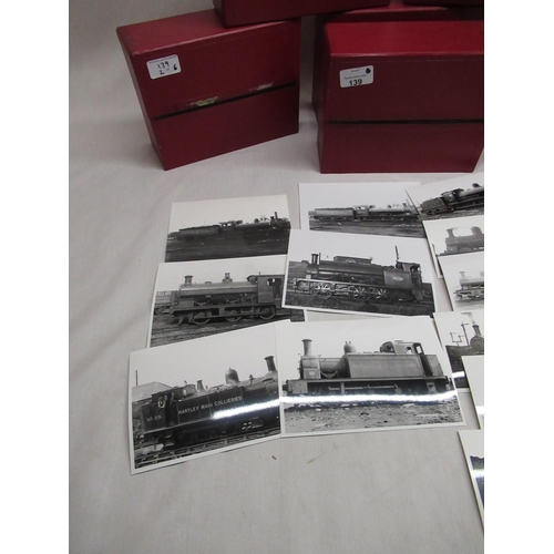 139 - Large quantity of C20th black and white railway photographs of locomotives, tanks etc for NCB, LNER ... 