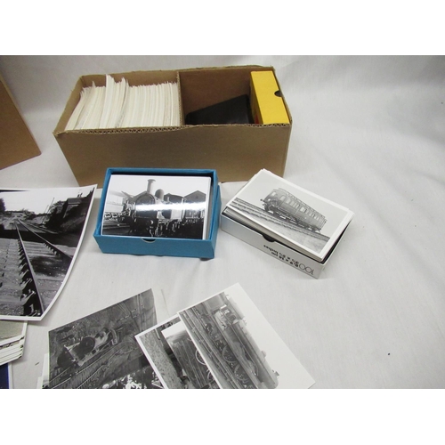 142 - Large quantity of C20th black and white photographs relating to railway including  locomotives, trac... 