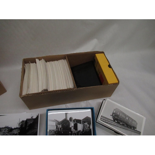 142 - Large quantity of C20th black and white photographs relating to railway including  locomotives, trac... 