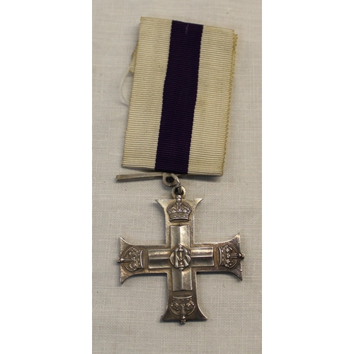 5 - Military cross ribbon bar A/F undated and unnamed