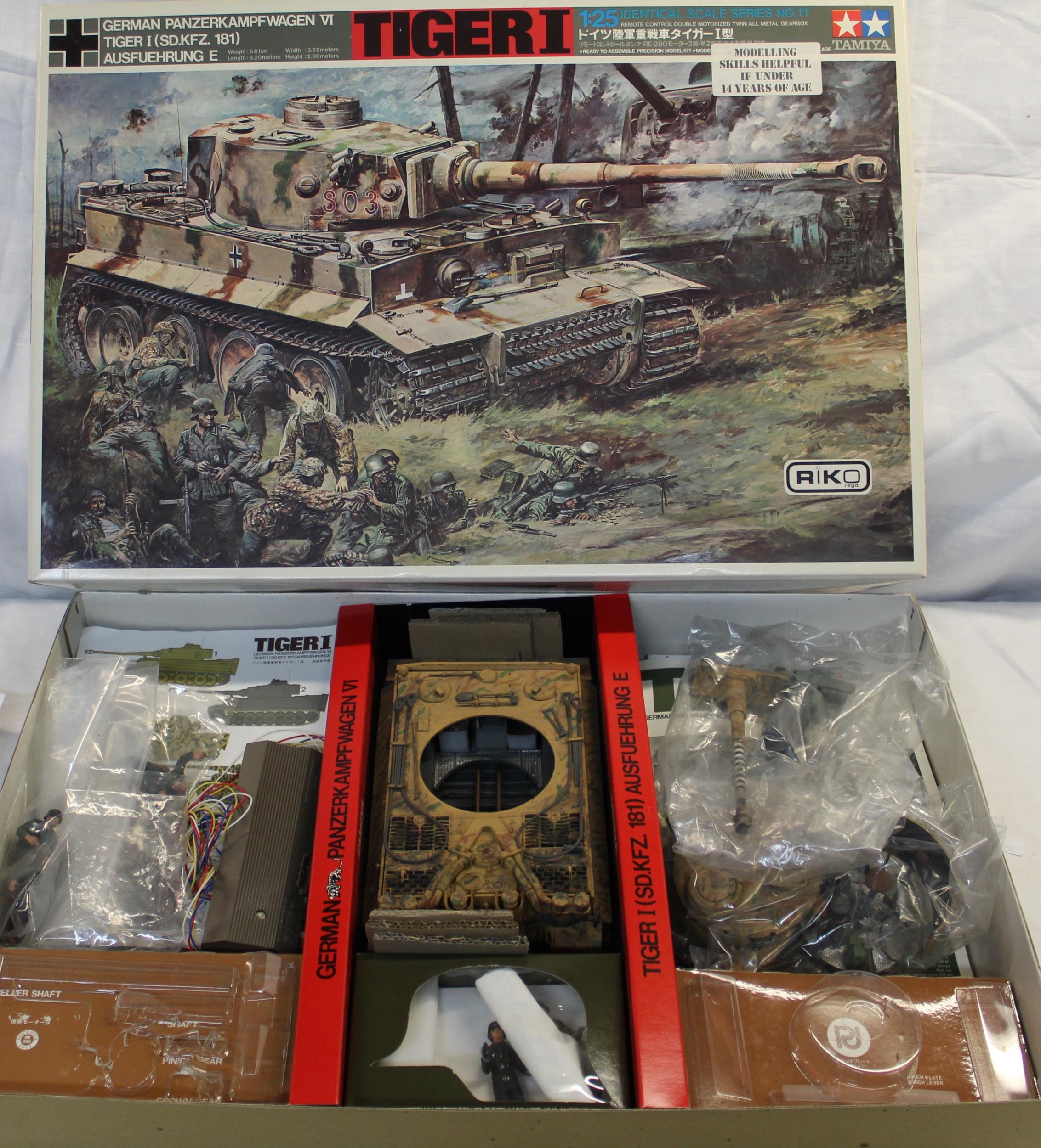 タミヤ1/25ドイツ陸軍重戦車タイガーⅠ リモートコントロール