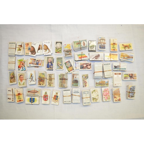 158 - Extensive collection of vintage cigarette cards, includes a number of completed albums, covering a w... 