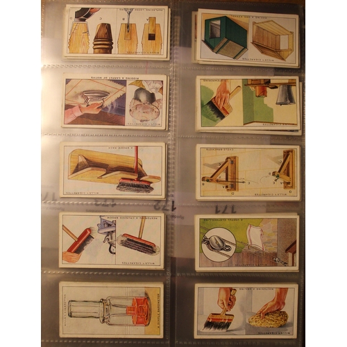 169 - Large and comprehensive collection folder of cigarette cards (full sets), The House of Craven kings ... 