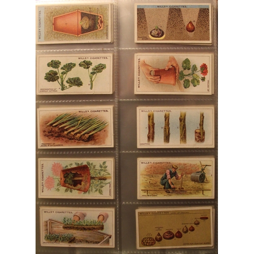 170 - Folder containing a large and comprehensive collection of cigarette cards (full sets ) Wills 1922 do... 