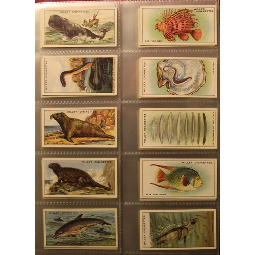 170 - Folder containing a large and comprehensive collection of cigarette cards (full sets ) Wills 1922 do... 