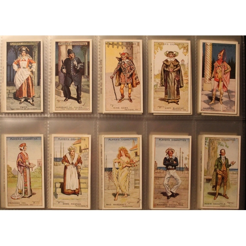 172 - Folder containing a comprehensive and varied collection of cigarette cards incl. Players regimental ... 