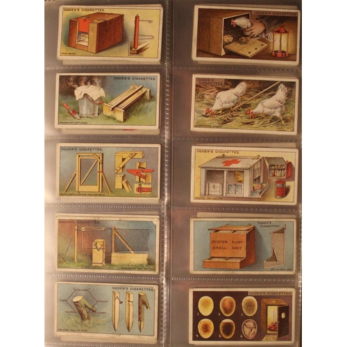 173 - Folder containing a collection of cigarette cards incl. B Morris & Sons Ltd. 1925 the queens dolls h... 