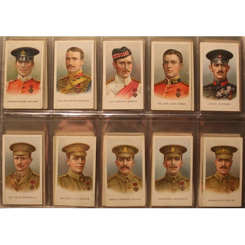 173 - Folder containing a collection of cigarette cards incl. B Morris & Sons Ltd. 1925 the queens dolls h... 